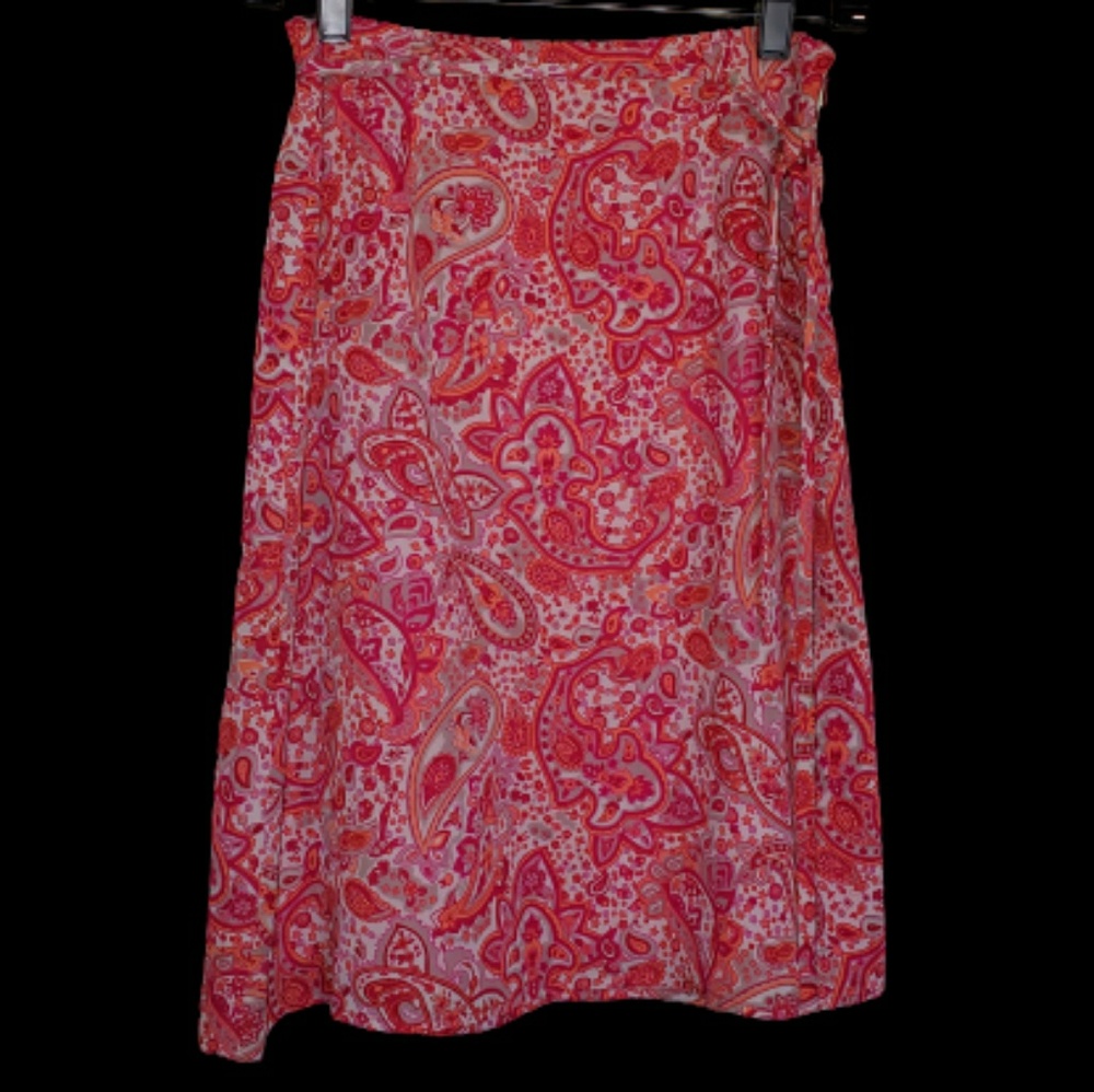 Apostrophe A-Line Midi Skirt